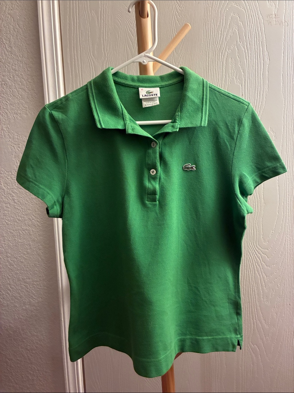 Lacoste Bright Green Girls' Short-Sleeve Polo